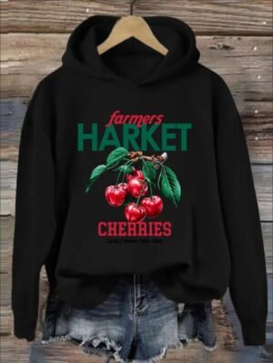 Farmers Market Women's Knitted  Hoodie